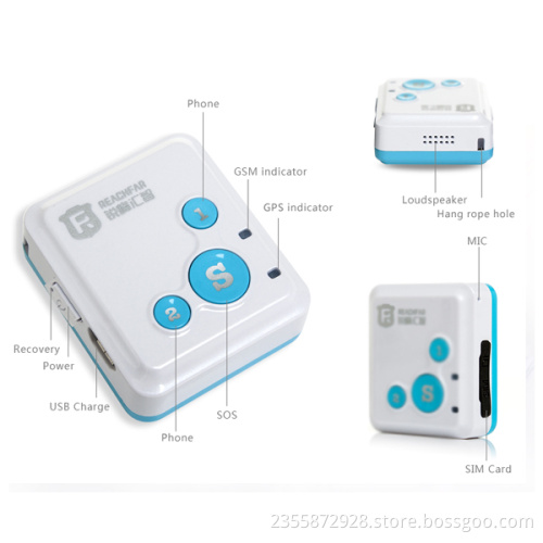RF-V16 Mini personal gps tracker for children elder patient sos panic button and phone call gps tracker